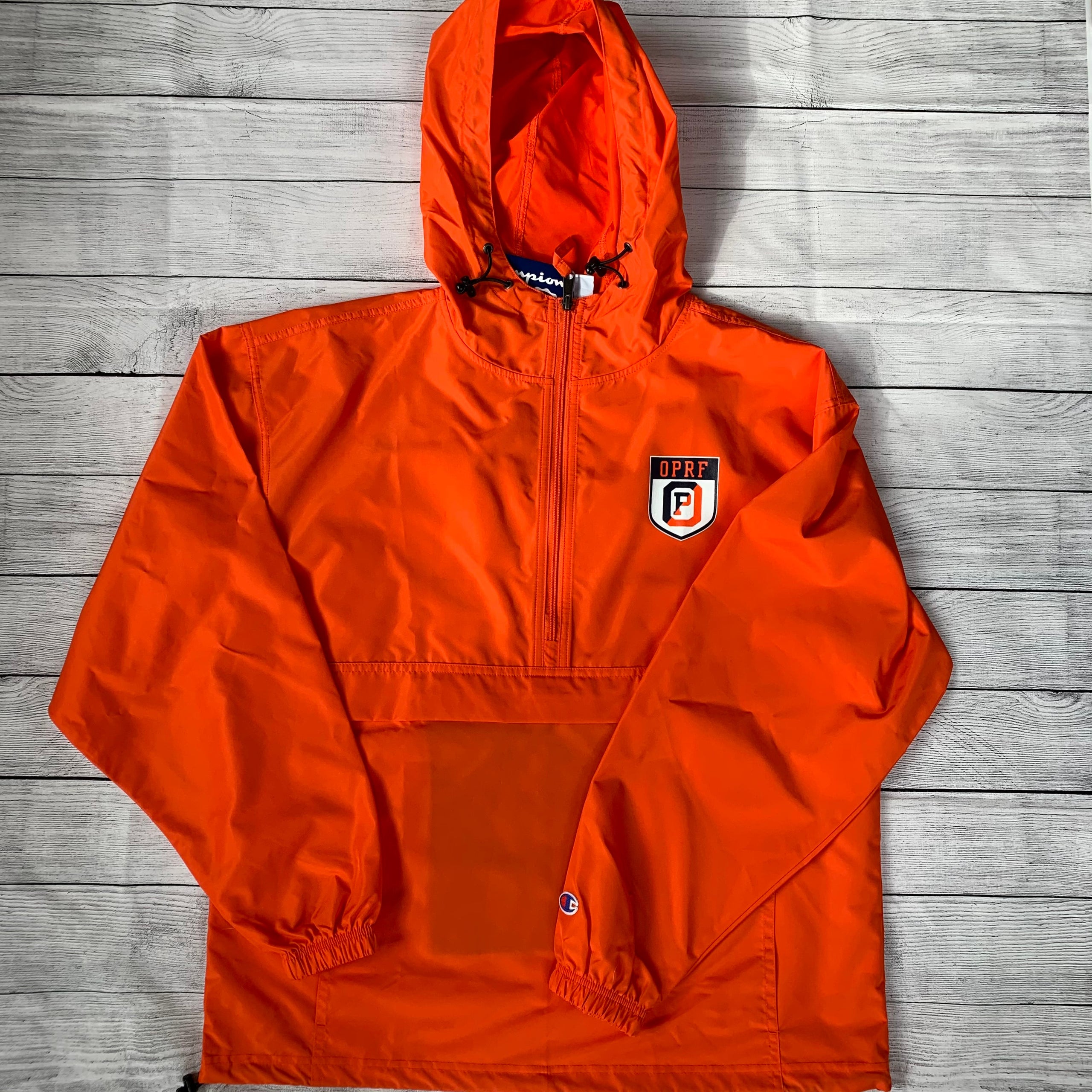 Champion Windbreaker 1 4 Zip Orange